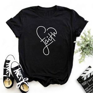 FAITH BLACK Tee Shirt